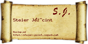 Steier Jácint névjegykártya